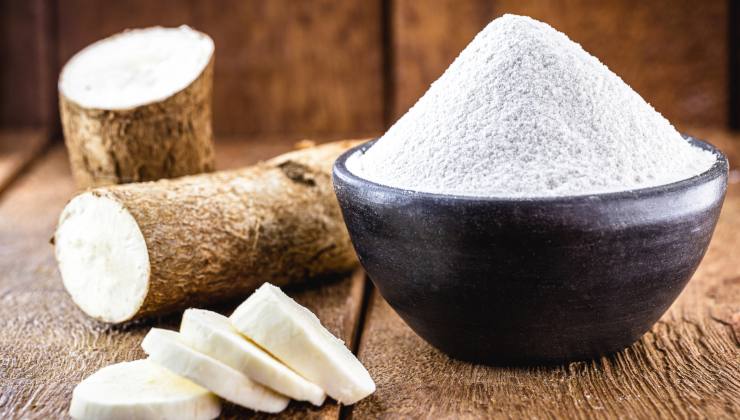 Fertilizzante a base di farina di tapioca Fertilizante a base de harina de tapioca
